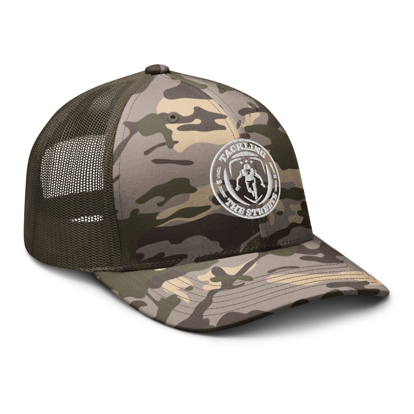 Camouflage trucker hat